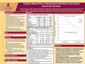  ePoster CEREBRAL BLOOD FLOW IN ADOLESCENTS WITH SICKLE CELL ANEMIA RECEIVING VOXELOTOR